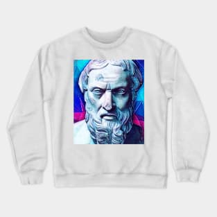 Herodotus Snowy Portrait | Herodotus Artwork 13 Crewneck Sweatshirt